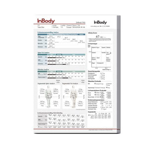 InBody Resultatenbladen - Nederlands (500 stuks)