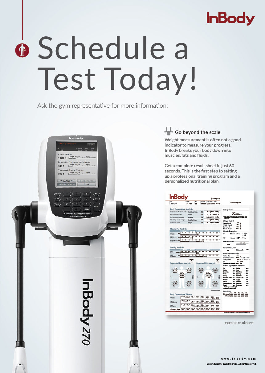 Marketing – Take an InBody Test Poster – A3 – EN