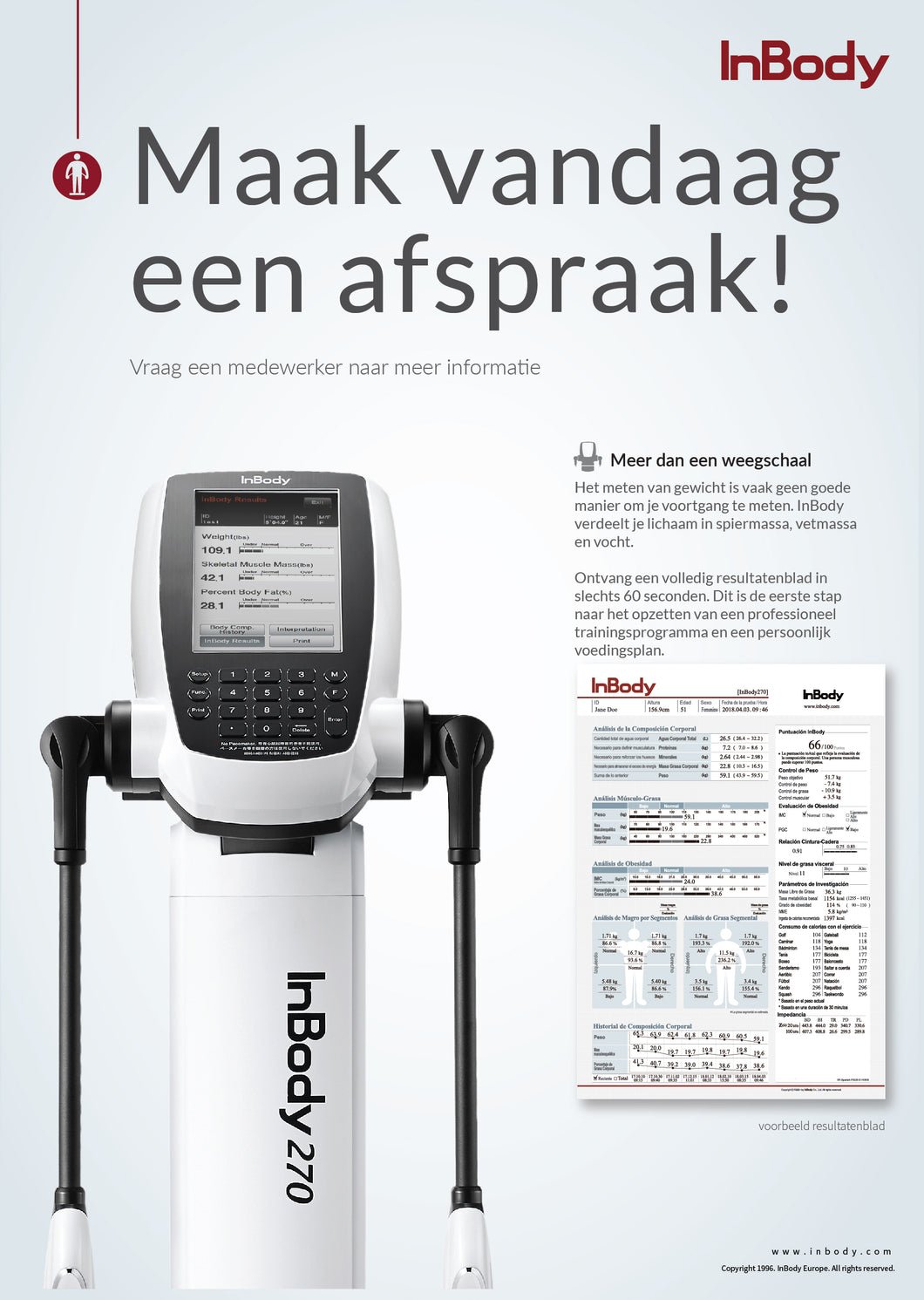 Marketing – Take an InBody Test Poster – A3 – NL